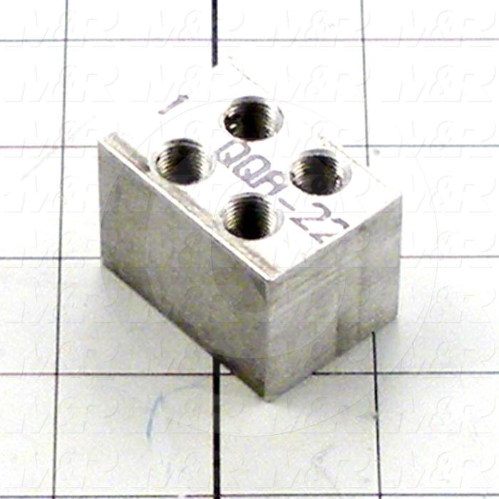 Fabricated Parts, Air Distributor, 1.63 in. Length, 1.13 in. Width, 1.13 in. Height