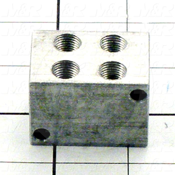 Fabricated Parts, Air Distributor, 1.63 in. Length, 1.13 in. Width, 1.13 in. Height