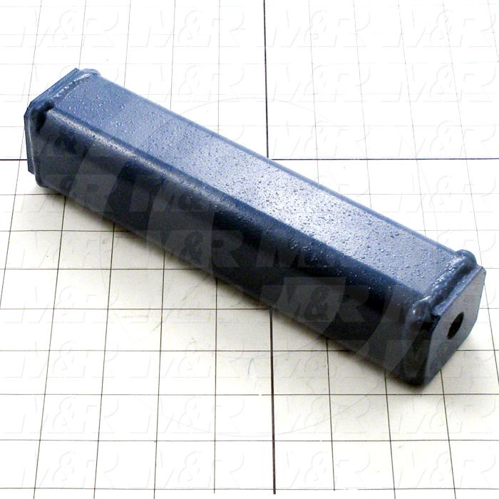 Fabricated Parts, Airlock Manifold, 9.00 in. Length, 2.00 in. Width, 2.00 in. Height, Painted Blue Finish