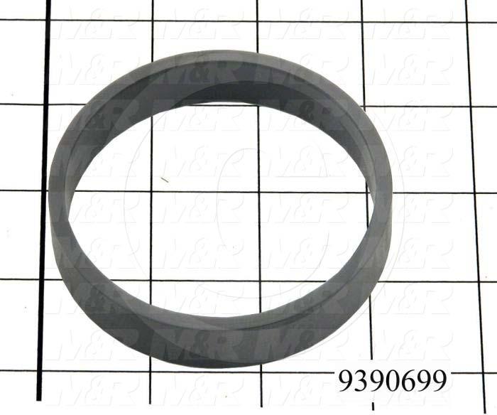 Fabricated Parts, Anti-Slip Exhaust Tube Ring, 0.63 in. Length, 3.12 in. Diameter