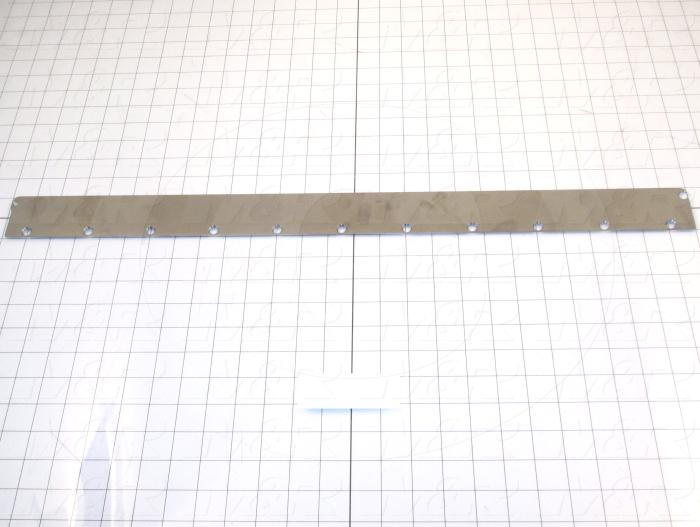Fabricated Parts, Back Scrn Hold Ss. Top 2", 26.70 in. Length, 2.00 in. Width, 16 GA Thickness