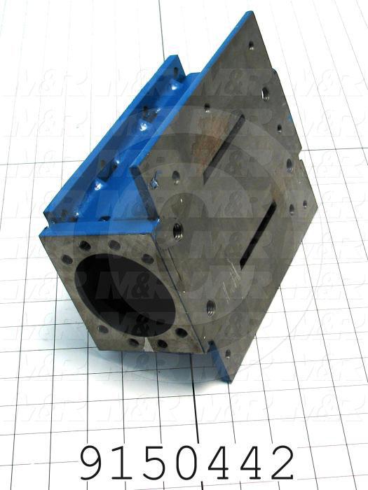 Fabricated Parts, Ball Screw Nut Housing, 10.50 in. Length, 7.50 in. Width, 3.62 in. Height