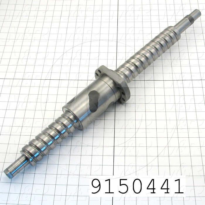 Fabricated Parts, Ball Screw Shaft, 27.48 in. Length
