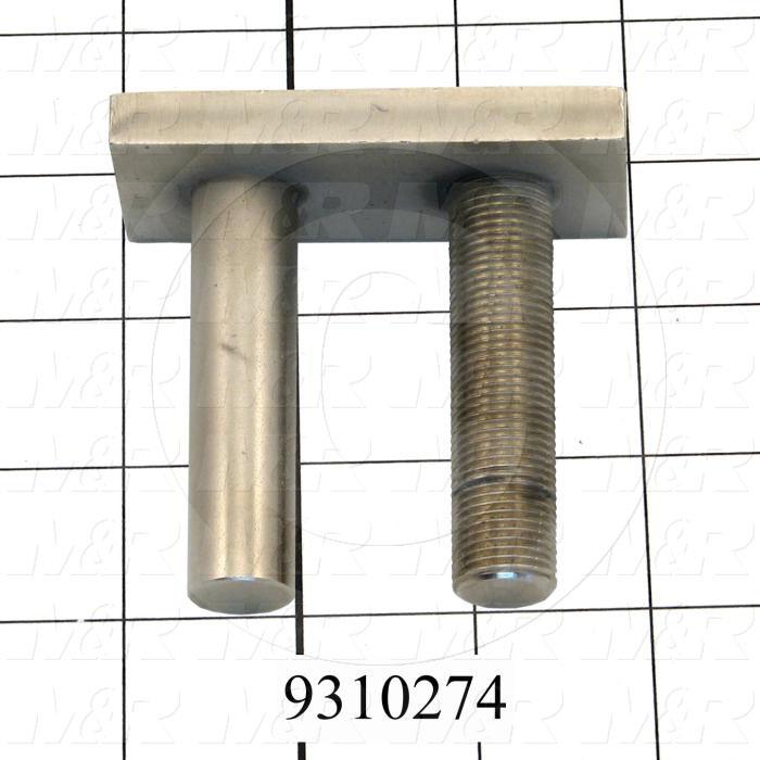 Fabricated Parts, Base Adjustment Weldment, 3.00 in. Length, 1.50 in. Width, 2.85 in. Height