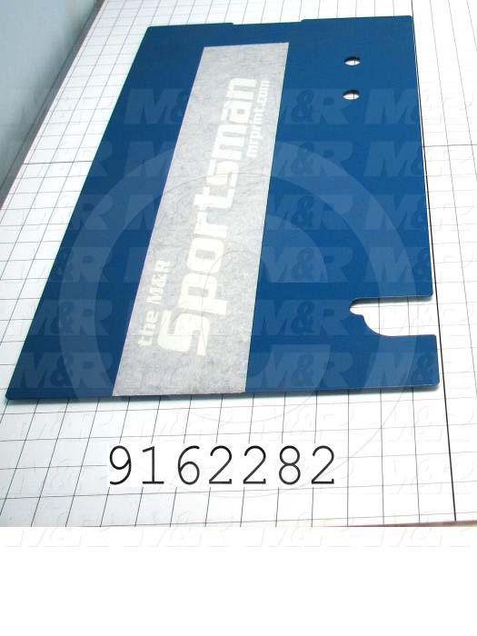 Fabricated Parts, Base Cover, 23.96 in. Length, 13.88 in. Width, 18 GA Thickness