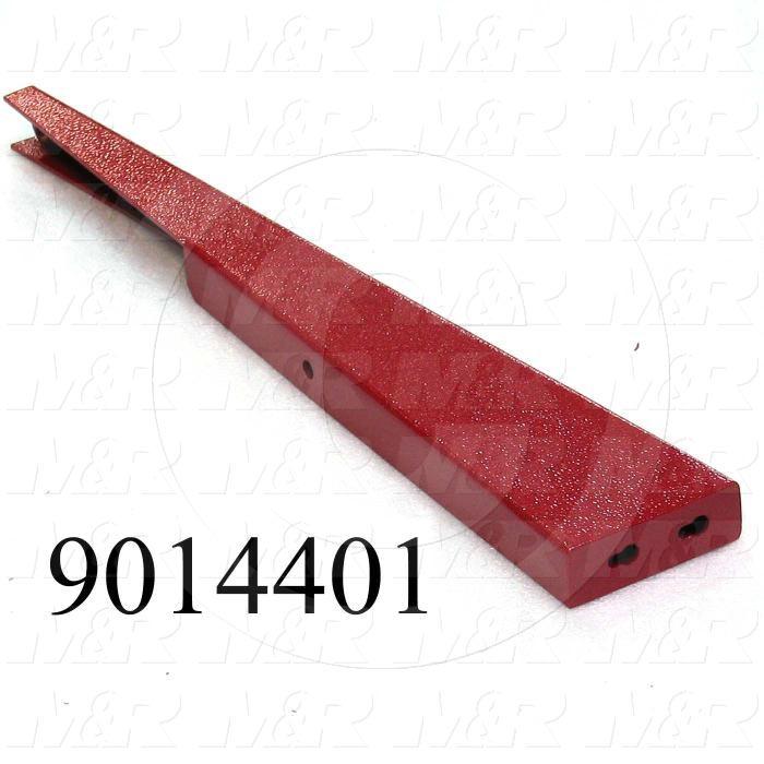Fabricated Parts, Base Leg 20.04" F, 20.04 in. Length, 3.75 in. Width, 1.25 in. Height, Painted Blue Finish
