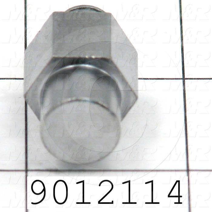 Fabricated Parts, Bearing Eccentric Shaft, 1.34 in. Length, 0.50 in. Diameter, Eccentric 0.35" Dia.