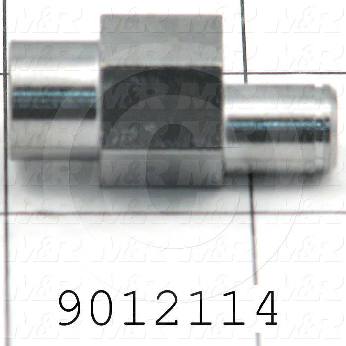 Fabricated Parts, Bearing Eccentric Shaft, 1.34 in. Length, 0.50 in. Diameter, Eccentric 0.35" Dia.