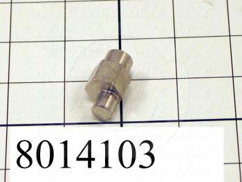 Fabricated Parts, Bearing Eccentric Stud, 1.25 in. Length, 0.63 in. Width, 0.63 in. Height