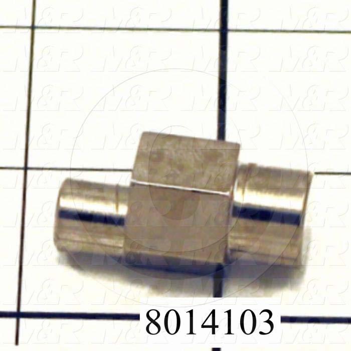 Fabricated Parts, Bearing Eccentric Stud, 1.25 in. Length, 0.63 in. Width, 0.63 in. Height