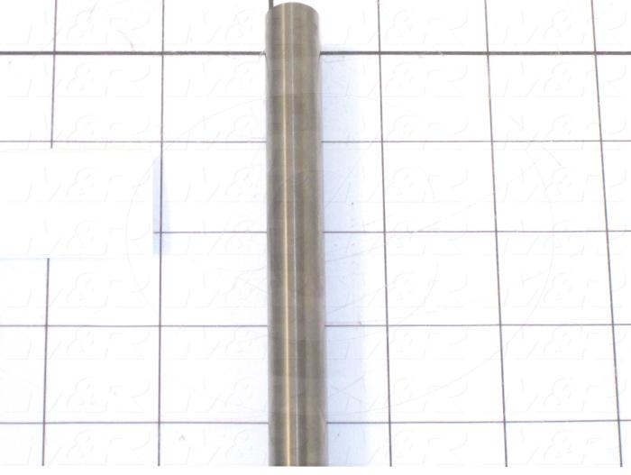 Fabricated Parts, Bearing Pulley Shaft, 28.50 in. Length, 0.50 in. Diameter, As Material Finish