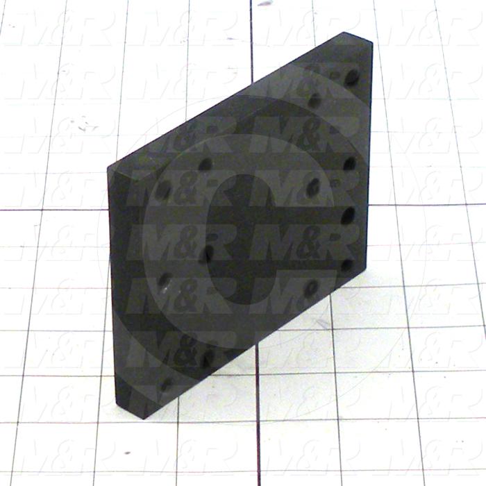 Fabricated Parts, Bearing Spacer, 4.50 in. Length, 3.50 in. Width, 0.50 in. Thickness