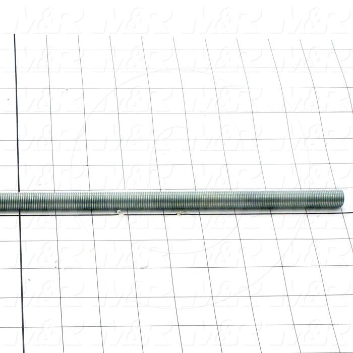 Fabricated Parts, Bed Adjusting Screw, 17.00 in. Length, 1/2-20 Thread Size