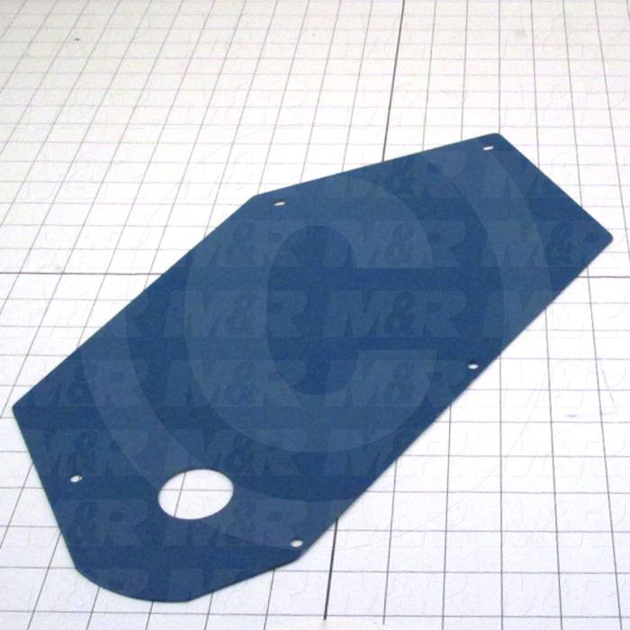 Fabricated Parts, Belt Cover, 14.04 in. Length, 11.78 in. Width, 18 GA Thickness