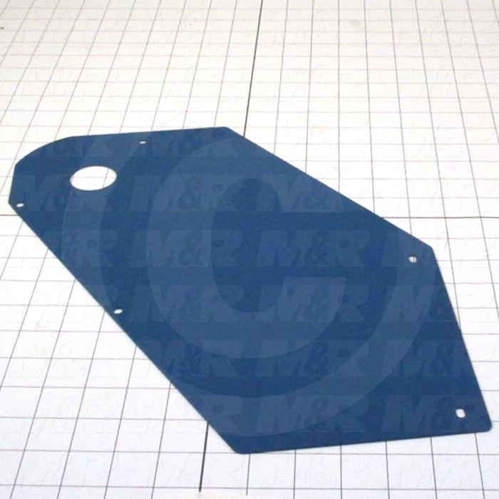 Fabricated Parts, Belt Cover, 14.04 in. Length, 11.78 in. Width, 18 GA Thickness