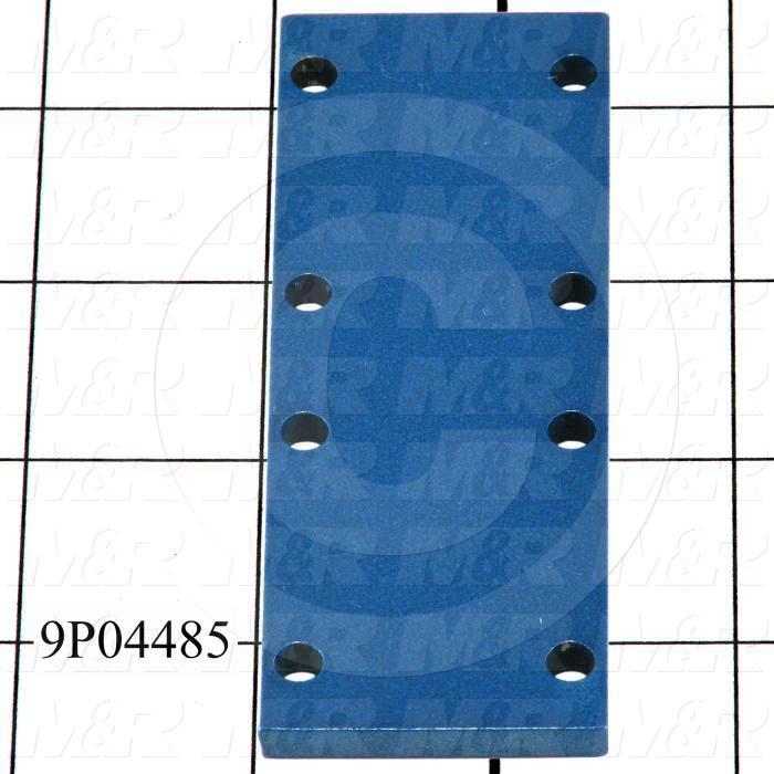 Fabricated Parts, Belt Locking Plate, 4.00 in. Length, 1.43 in. Width, 3/16 in. Thickness