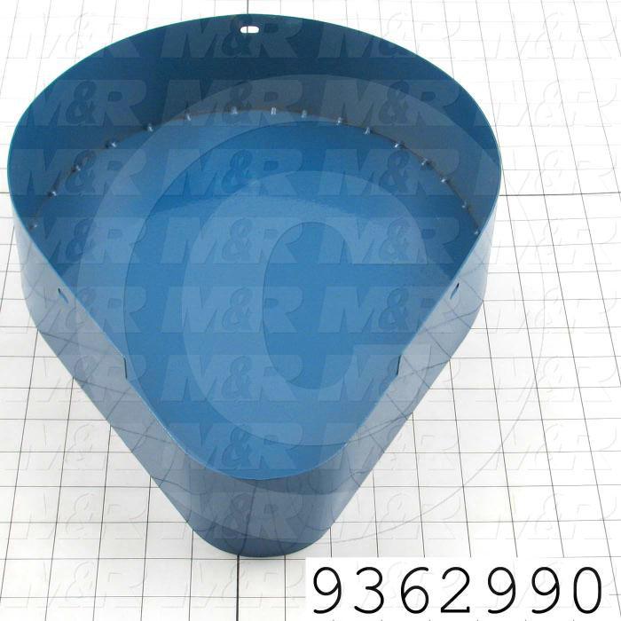 Fabricated Parts, Belt Pulley Cover Weldment, 15.66 in. Length, 12.00 in. Width, 3.25 in. Height