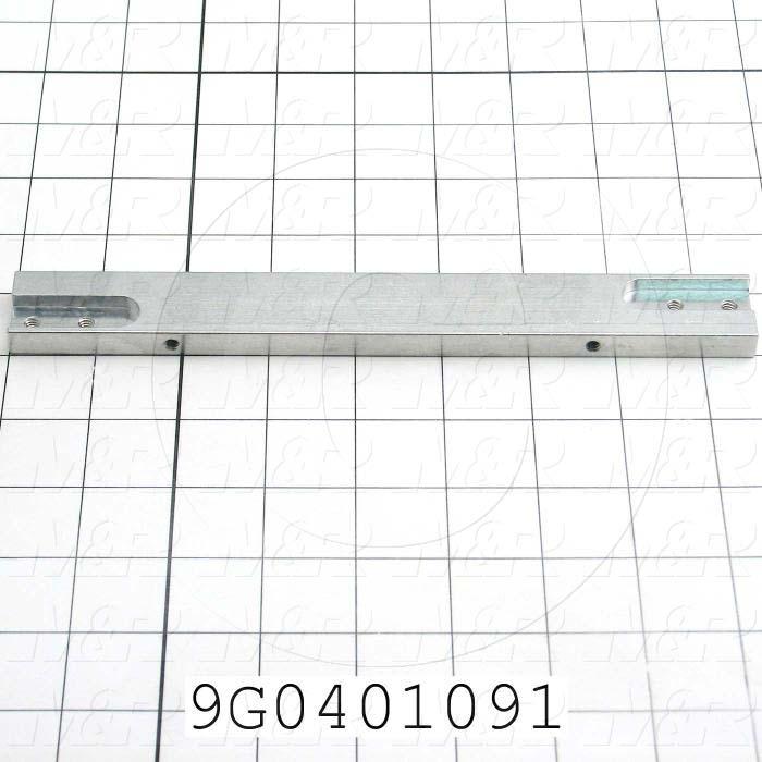 Fabricated Parts, Belt Support Brkt L, 8.86 in. Length, 1.00 in. Width, 0.375 in. Height