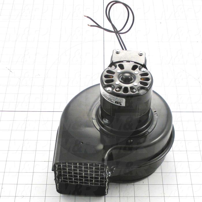 Fabricated Parts, Blower Assembly, 8.50 in. Width, 7.00 in. Height, With Safety Screen, 230V, 160cfm