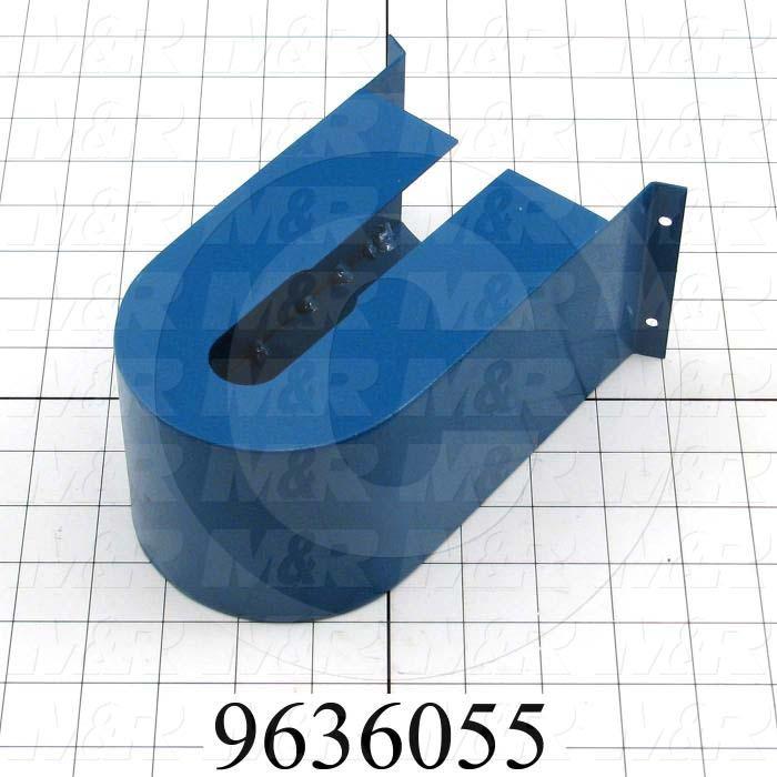 Fabricated Parts, Blower Belt Cover, 7.63 in. Length, 4.25 in. Width, 3.38 in. Height