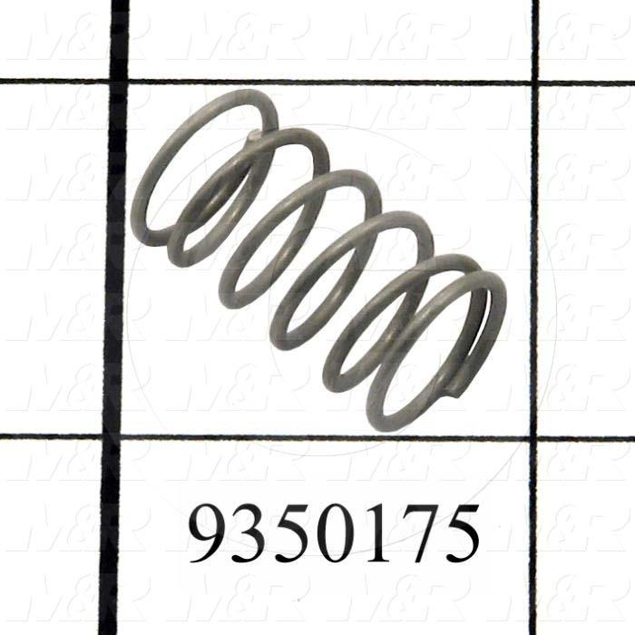 Fabricated Parts, Bracket Locking Spring, 0.81 in. Length, 0.47 in. Diameter