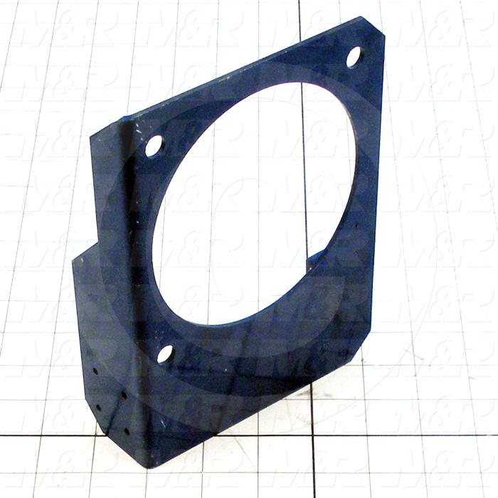 Fabricated Parts, Brake Plate Weldment, 5.38 in. Length, 7.25 in. Width, 1.88 in. Height