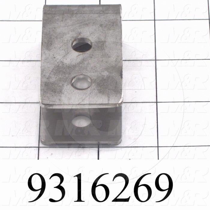 Fabricated Parts, Bumper Stop Bracket, 5.61 in. Length, 1.38 in. Width, 0.97 in. Height