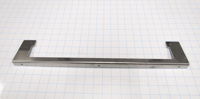 Fabricated Parts, Bumper Switch Bracket A, 20.00 in. Length, 3.68 in. Width, 0.75 in. Height, 12 GA Thickness, As Material Finish