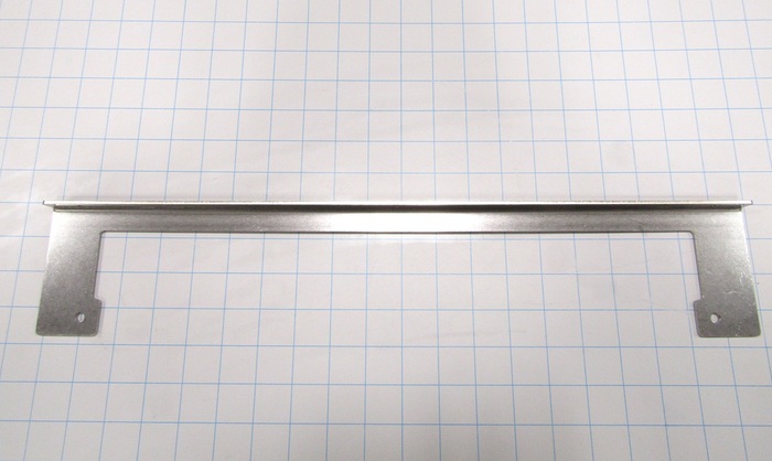 Fabricated Parts, Bumper Switch Bracket A, 20.00 in. Length, 3.68 in. Width, 0.75 in. Height, 12 GA Thickness, As Material Finish