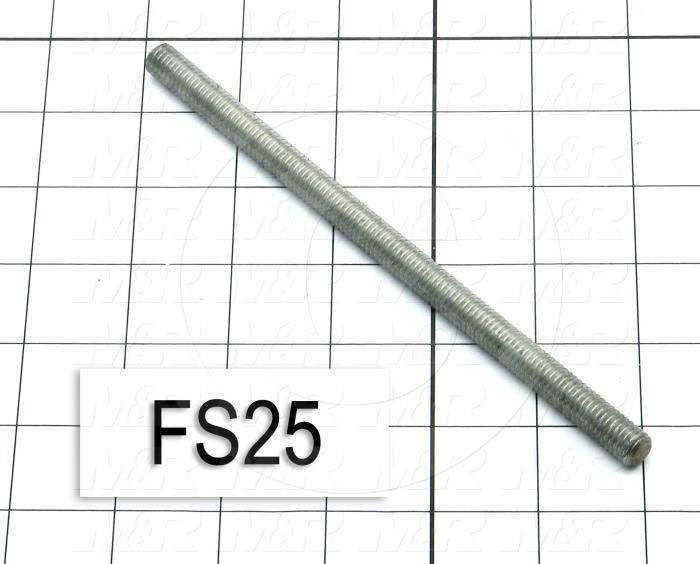 Fabricated Parts, Capacitor Mounting Screw 7", 7.00 in. Length, 3/8-16 Thread Size