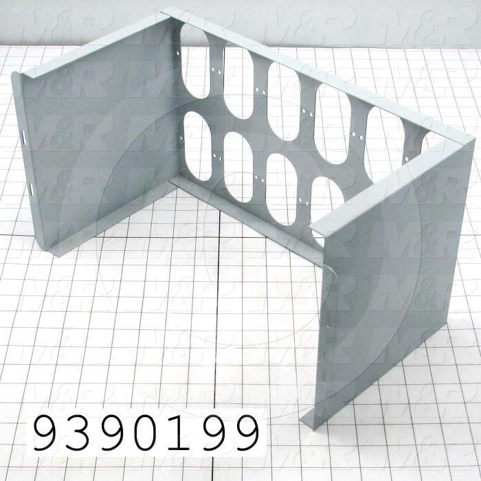 Fabricated Parts, Capacitors Rack, 16.40 in. Length, 8.50 in. Width, 8.00 in. Height, 18 GA Thickness