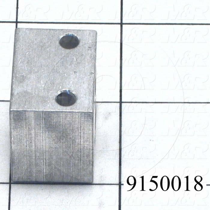 Fabricated Parts, Carriage Air Connector, 1.00 in. Length, 1.00 in. Width, 0.75 in. Height