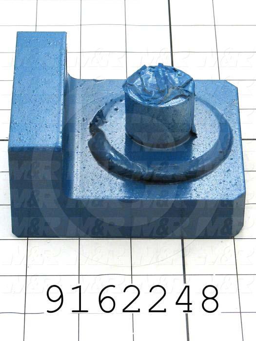 Fabricated Parts, Carriage Clevis Base Weldment, 4.50 in. Length, 3.75 in. Width, 2.28 in. Height