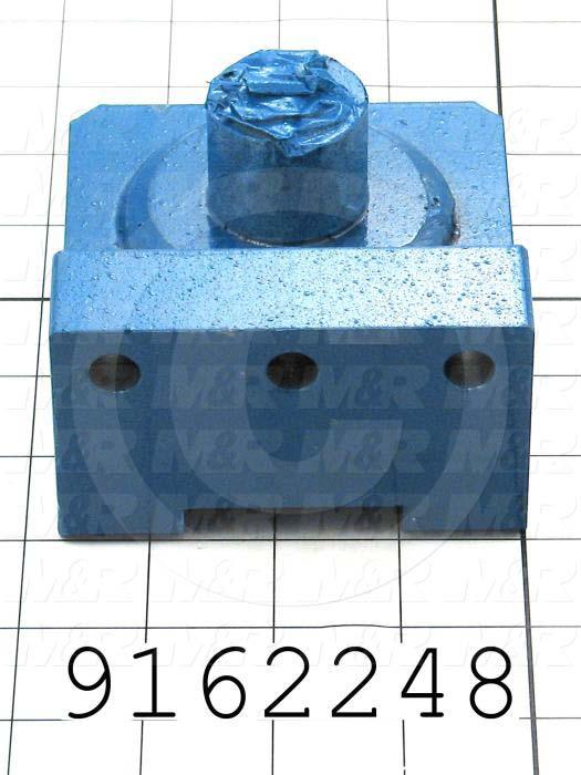 Fabricated Parts, Carriage Clevis Base Weldment, 4.50 in. Length, 3.75 in. Width, 2.28 in. Height
