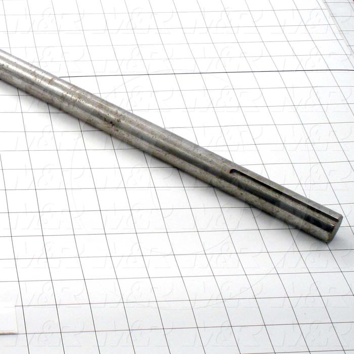 Fabricated Parts, Carriage Drive Shaft, 34.13 in. Length, 1.00 in. Diameter