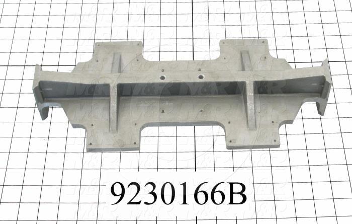 Fabricated Parts, Carriage Mounting Bracket, 16.25 in. Length, 7.75 in. Width, 3.00 in. Height