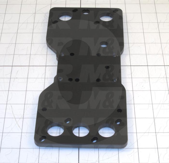 Fabricated Parts, Carriage Plate, 11.25 in. Length, 4.75 in. Width, 0.31 in. Thickness