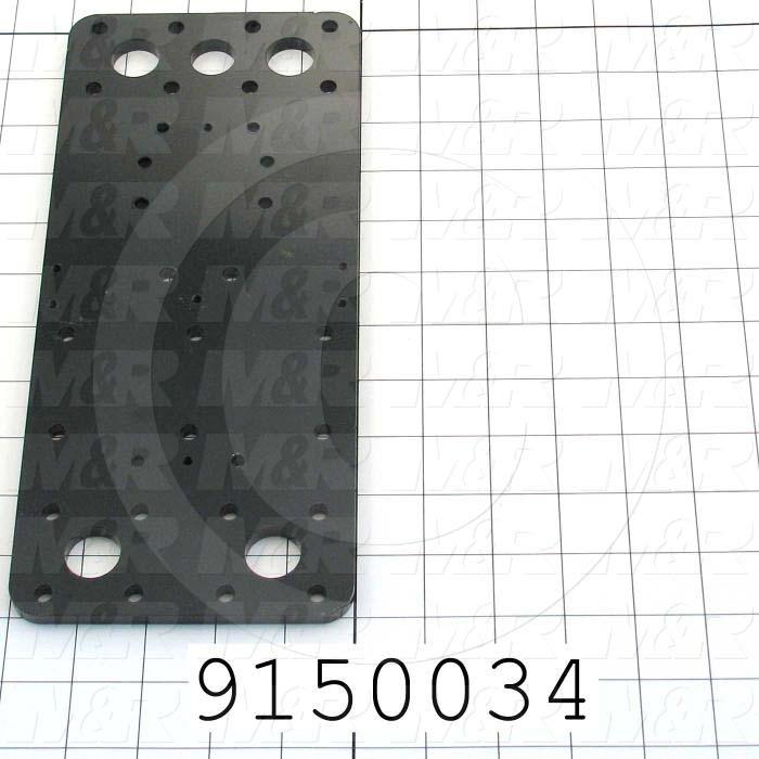 Fabricated Parts, Carriage Plate, 11.25 in. Length, 5.00 in. Width, 0.31 in. Height