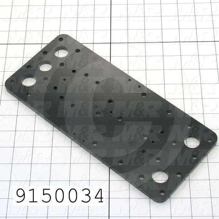 Fabricated Parts, Carriage Plate, 11.25 in. Length, 5.00 in. Width, 0.31 in. Height