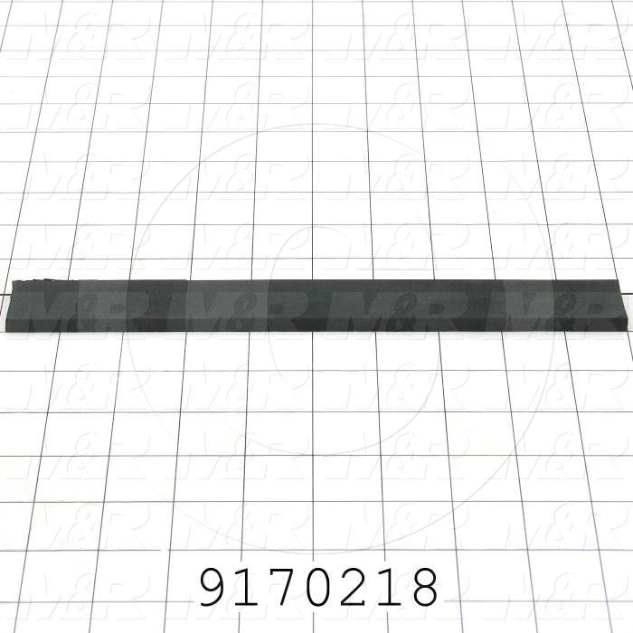 Fabricated Parts, Carriage Pusher Pad, 10.00 in. Length, 1.00 in. Width, 0.25 in. Thickness