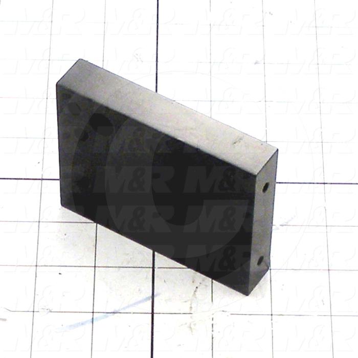 Fabricated Parts, Carriage Spacer, 3.81 in. Length, 3.00 in. Width, 0.75 in. Thickness