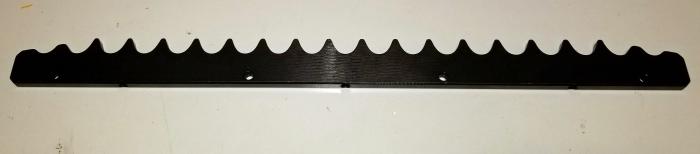 Fabricated Parts, Chain Rack 3/4 Pitch, 14.75 in. Length, 1.13 in. Width, 0.25 in. Height