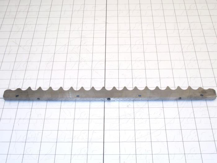 Fabricated Parts, Chain Rack 3/4 Pitch, 14.75 in. Length, 1.13 in. Width, 0.25 in. Height