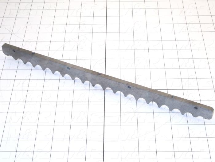 Fabricated Parts, Chain Rack 3/4 Pitch, 14.75 in. Length, 1.13 in. Width, 0.25 in. Height