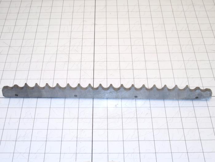 Fabricated Parts, Chain Rack 3/4 Pitch, 14.75 in. Length, 1.13 in. Width, 0.25 in. Height