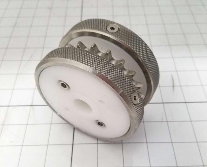 Fabricated Parts, Chain Roller Assembly, 2.30 in. Width, 4.00 in. Diameter