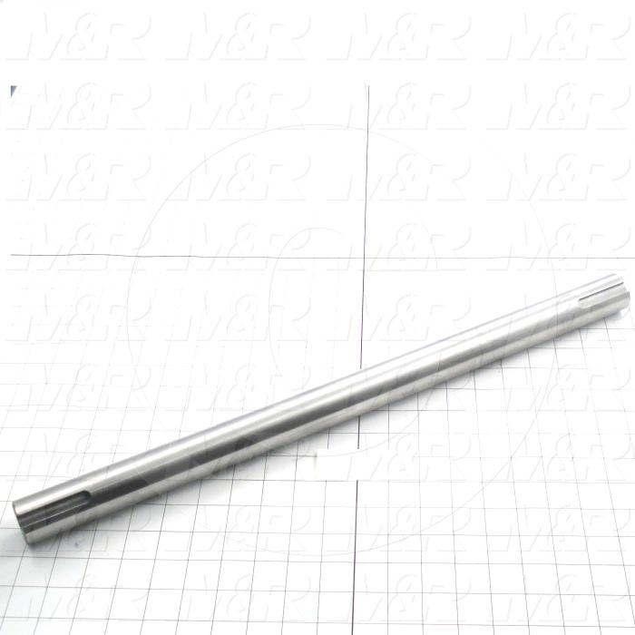 Fabricated Parts, Circulation Blower Shaft, 22.25 in. Length, 1.44 in. Diameter
