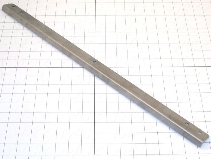Fabricated Parts, Compression Bar "A", 24.00 in. Length, 1.325 in. Width, 0.75 in. Height, 14 GA Thickness