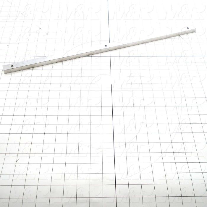Fabricated Parts, Compression Bar Spacer, 21.81 in. Length, 0.75 in. Width, 0.50 in. Thickness