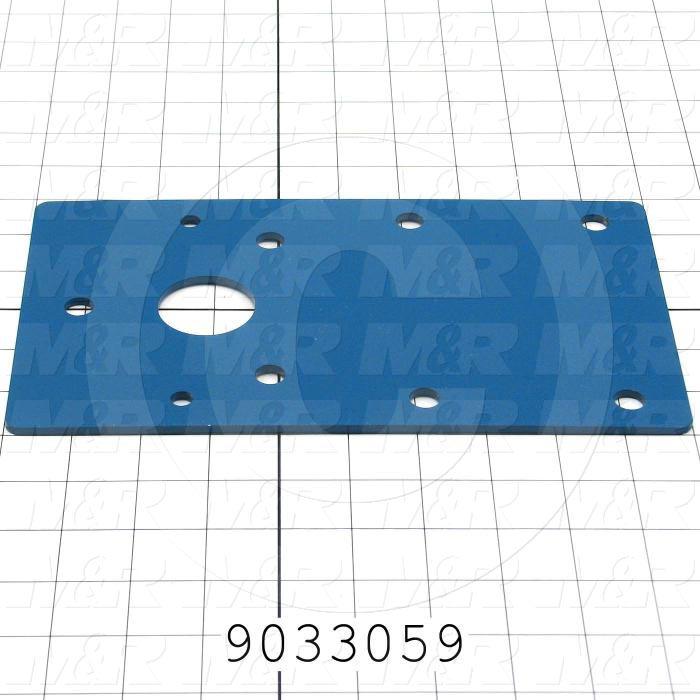 Fabricated Parts, Conveyor Bearing Bracket, 10.00 in. Length, 5.75 in. Width, 10 GA Thickness